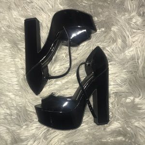 Chunky platform heels